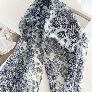 MaraSilk Pure Mulberry Silk Scarf - Oblong Georgette MS951