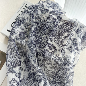 MaraSilk Pure Mulberry Silk Scarf - Oblong Georgette MS951