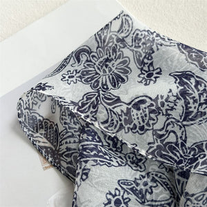 MaraSilk Pure Mulberry Silk Scarf - Oblong Georgette MS951