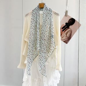 MaraSilk Pure Mulberry Silk Scarf - Oblong Georgette MS951 63" x 12" MS95101