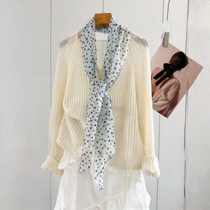 MaraSilk Pure Mulberry Silk Scarf - Oblong Georgette MS951