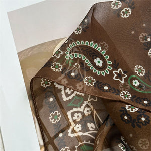 MaraSilk Pure Mulberry Silk Scarf - Oblong Georgette MS969