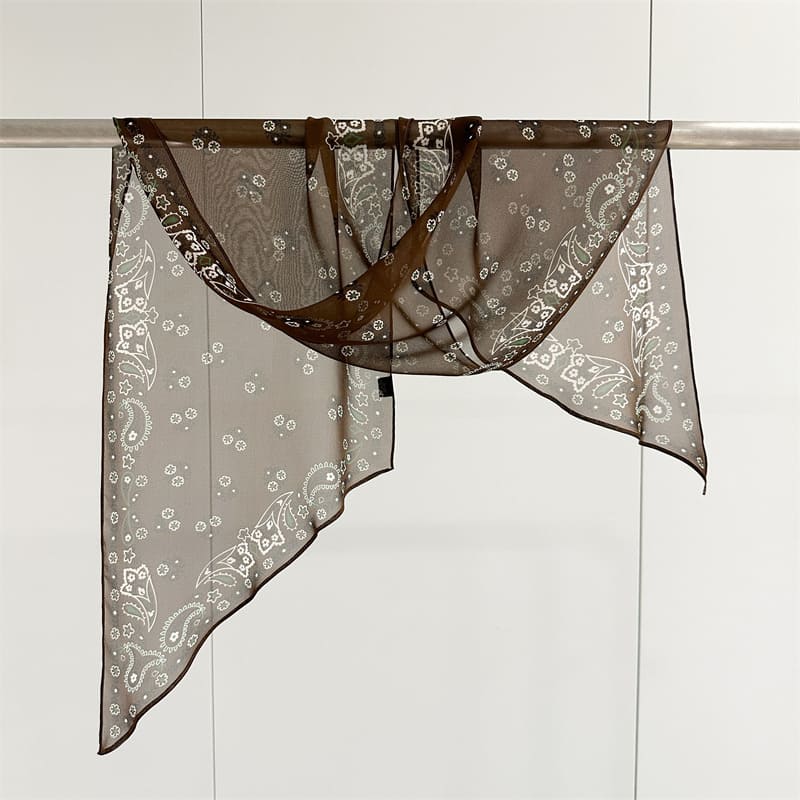 MaraSilk Pure Mulberry Silk Scarf - Oblong Georgette MS969