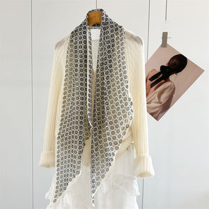 MaraSilk Pure Mulberry Silk Scarf - Oblong Georgette MS980