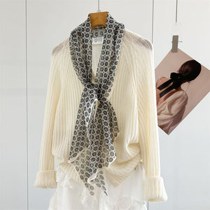 MaraSilk Pure Mulberry Silk Scarf - Oblong Georgette MS980