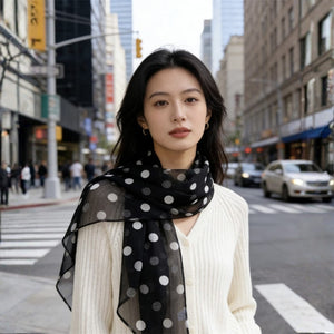 MaraSilk Pure Mulberry Silk Scarf - Oblong Georgette MS982