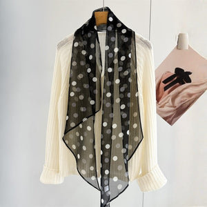 MaraSilk Pure Mulberry Silk Scarf - Oblong Georgette MS982