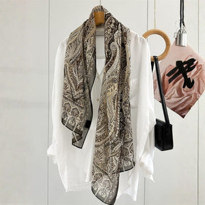 MaraSilk Pure Mulberry Silk Scarf - Oblong Georgette MS988