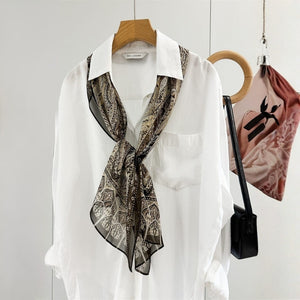 MaraSilk Pure Mulberry Silk Scarf - Oblong Georgette MS988