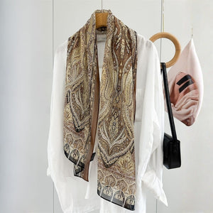 MaraSilk Pure Mulberry Silk Scarf - Oblong Georgette MS988