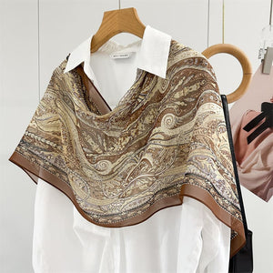 MaraSilk Pure Mulberry Silk Scarf - Oblong Georgette MS988