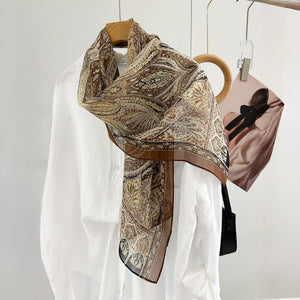 MaraSilk Pure Mulberry Silk Scarf - Oblong Georgette MS988