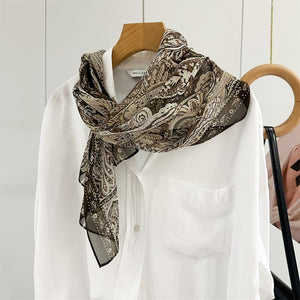 MaraSilk Pure Mulberry Silk Scarf - Oblong Georgette MS996