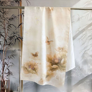 MaraSilk Pure Mulberry Silk Scarf - Oblong Jacquard Satin MS638 66" x 21" MS63803