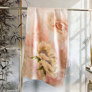 MaraSilk Pure Mulberry Silk Scarf - Oblong Jacquard Satin MS638 66" x 21" MS63806