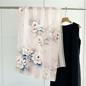 MaraSilk Pure Mulberry Silk Scarf - Oblong Satin Stripe MS632 66" x 21" MS63202