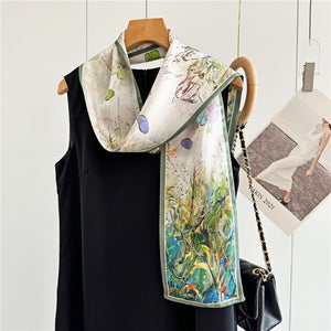 MaraSilk Pure Mulberry Silk Scarf - Ribbon Satin MS643
