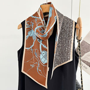 MaraSilk Pure Mulberry Silk Scarf - Ribbon Satin MS643