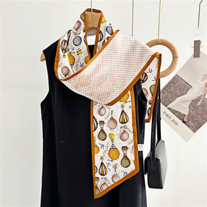 MaraSilk Pure Mulberry Silk Scarf - Ribbon Satin MS644