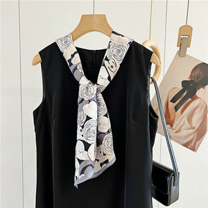 MaraSilk Pure Mulberry Silk Scarf - Ribbon Satin MS644
