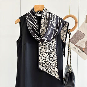 MaraSilk Pure Mulberry Silk Scarf - Ribbon Satin MS646