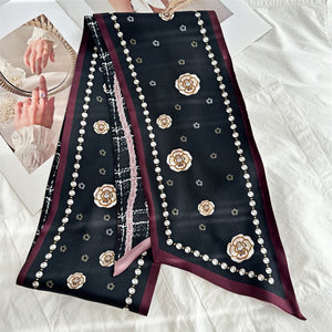 MaraSilk Pure Mulberry Silk Scarf - Ribbon Satin MS649