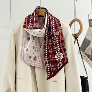 MaraSilk Pure Mulberry Silk Scarf - Ribbon Satin MS649