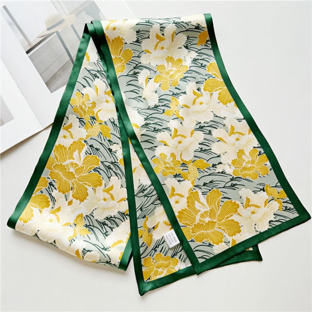 MaraSilk Pure Mulberry Silk Scarf - Ribbon Satin MS651