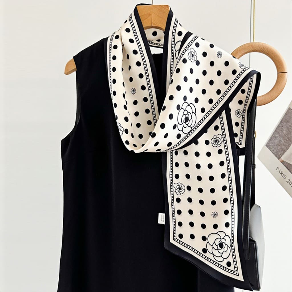 MaraSilk Pure Mulberry Silk Scarf - Ribbon Satin MS656