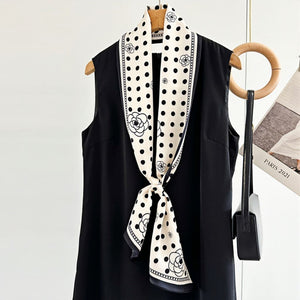 MaraSilk Pure Mulberry Silk Scarf - Ribbon Satin MS656