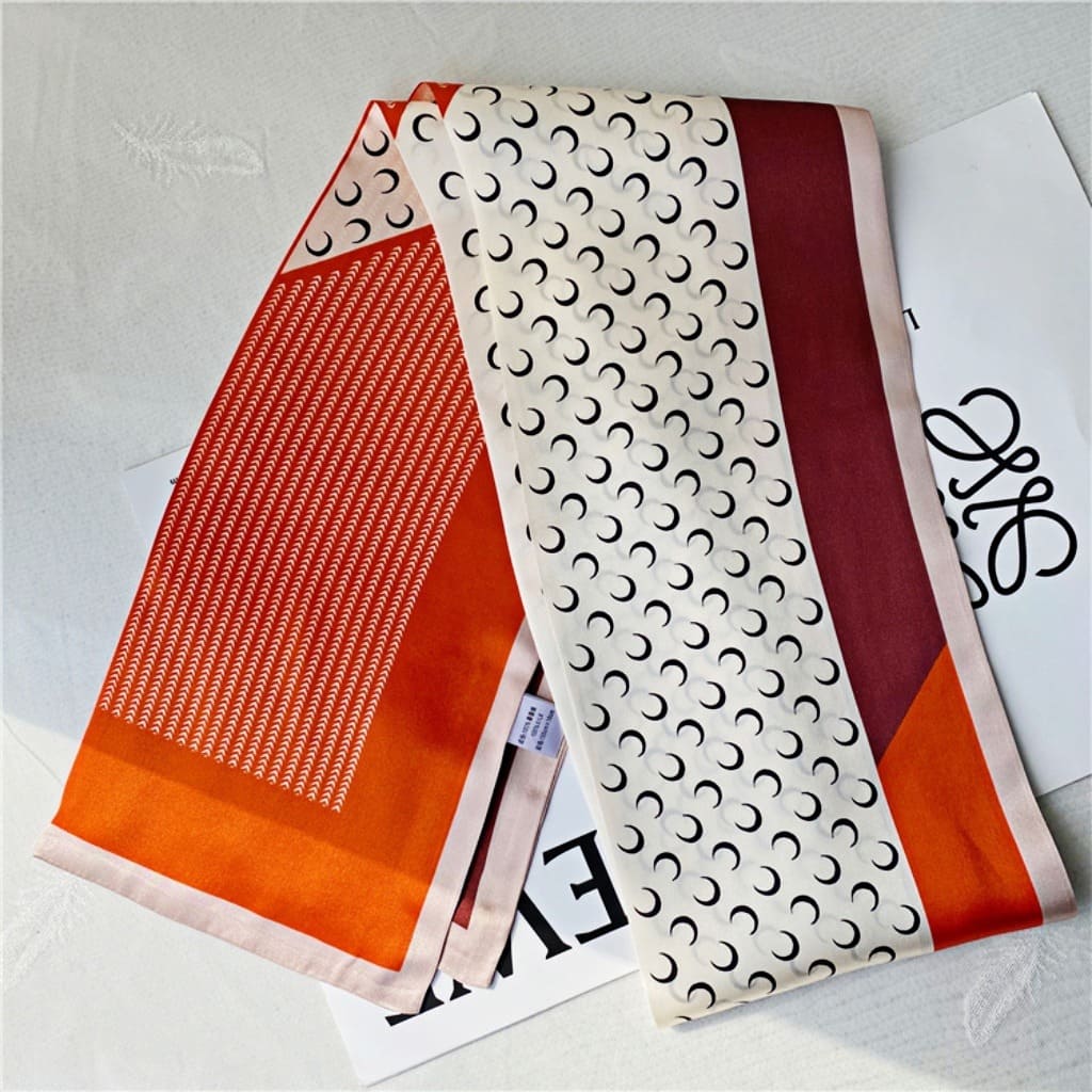 MaraSilk Pure Mulberry Silk Scarf - Ribbon Satin MS657 59" x 6" MS65701