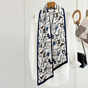 MaraSilk Pure Mulberry Silk Scarf - Ribbon Satin MS662