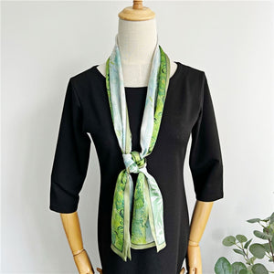 MaraSilk Pure Mulberry Silk Scarf - Ribbon Satin MS663