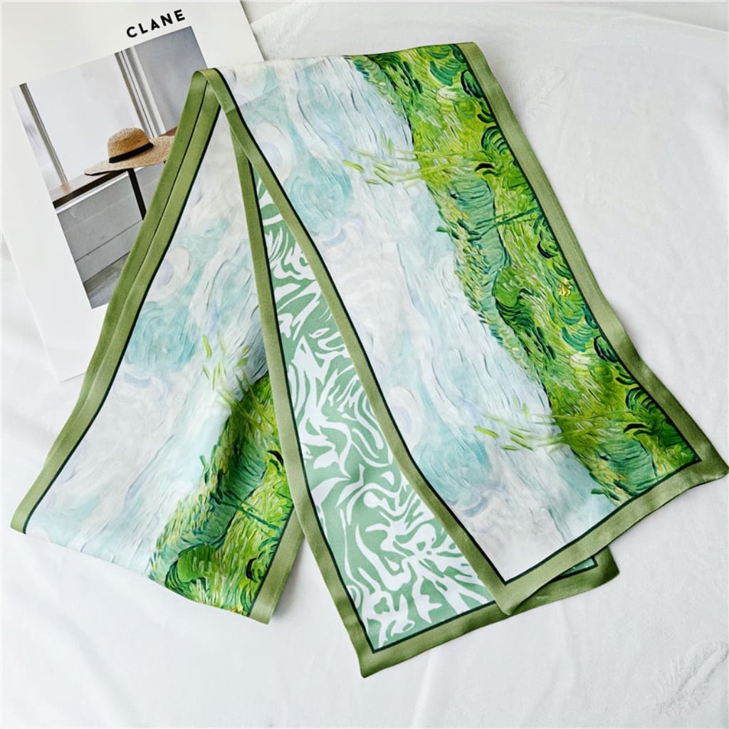 MaraSilk Pure Mulberry Silk Scarf - Ribbon Satin MS663