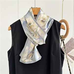 MaraSilk Pure Mulberry Silk Scarf - Ribbon Satin MS672