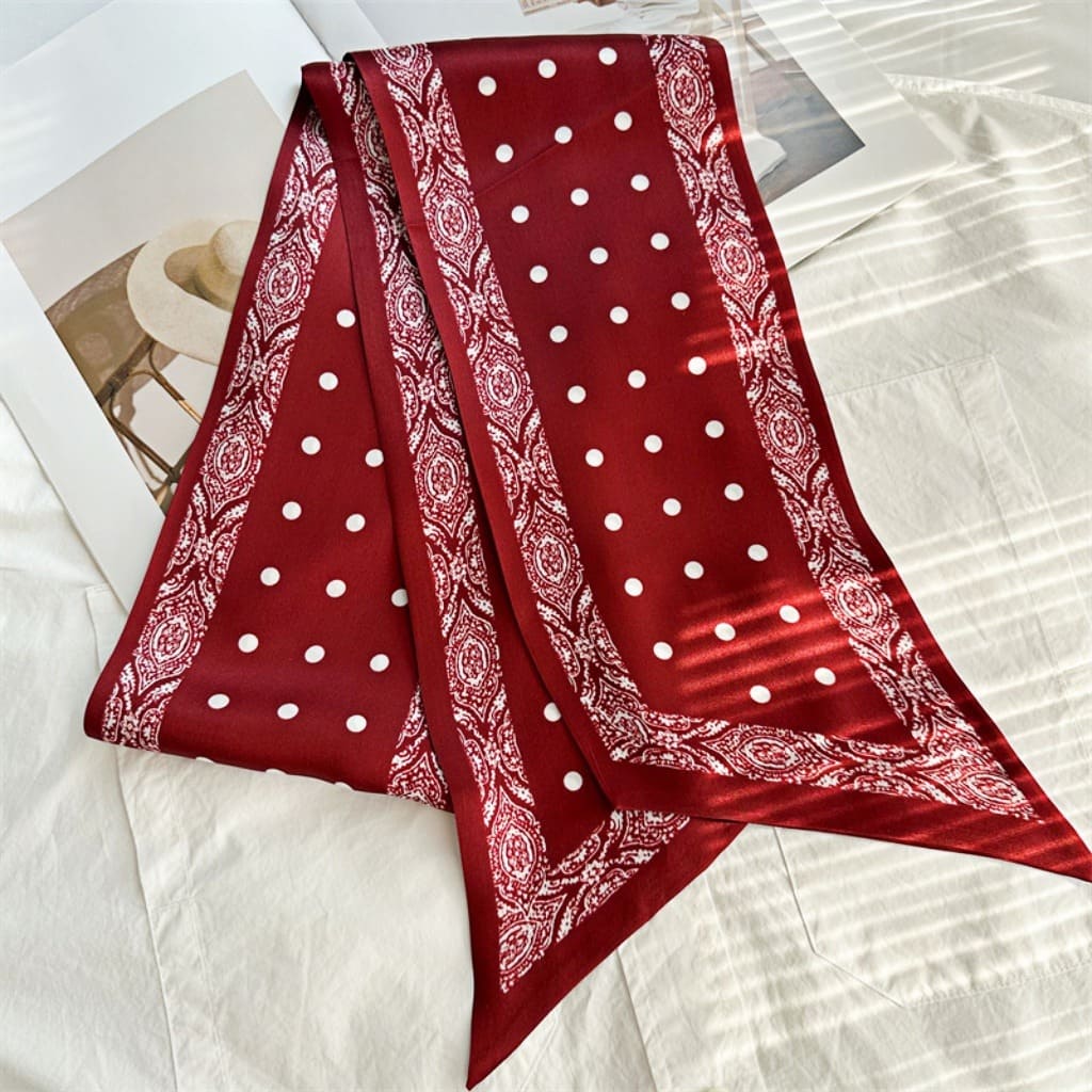 MaraSilk Pure Mulberry Silk Scarf - Ribbon Satin MS673 59" x 6" MS67301