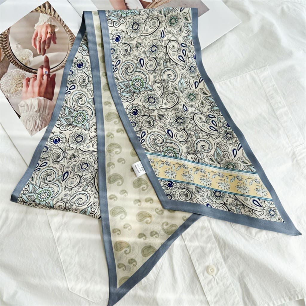 MaraSilk Pure Mulberry Silk Scarf - Ribbon Satin MS675