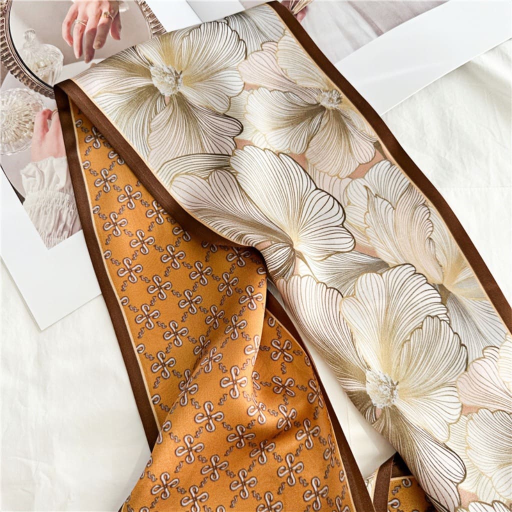 MaraSilk Pure Mulberry Silk Scarf - Ribbon Satin MS676