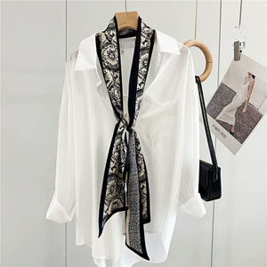 MaraSilk Pure Mulberry Silk Scarf - Ribbon Satin MS677