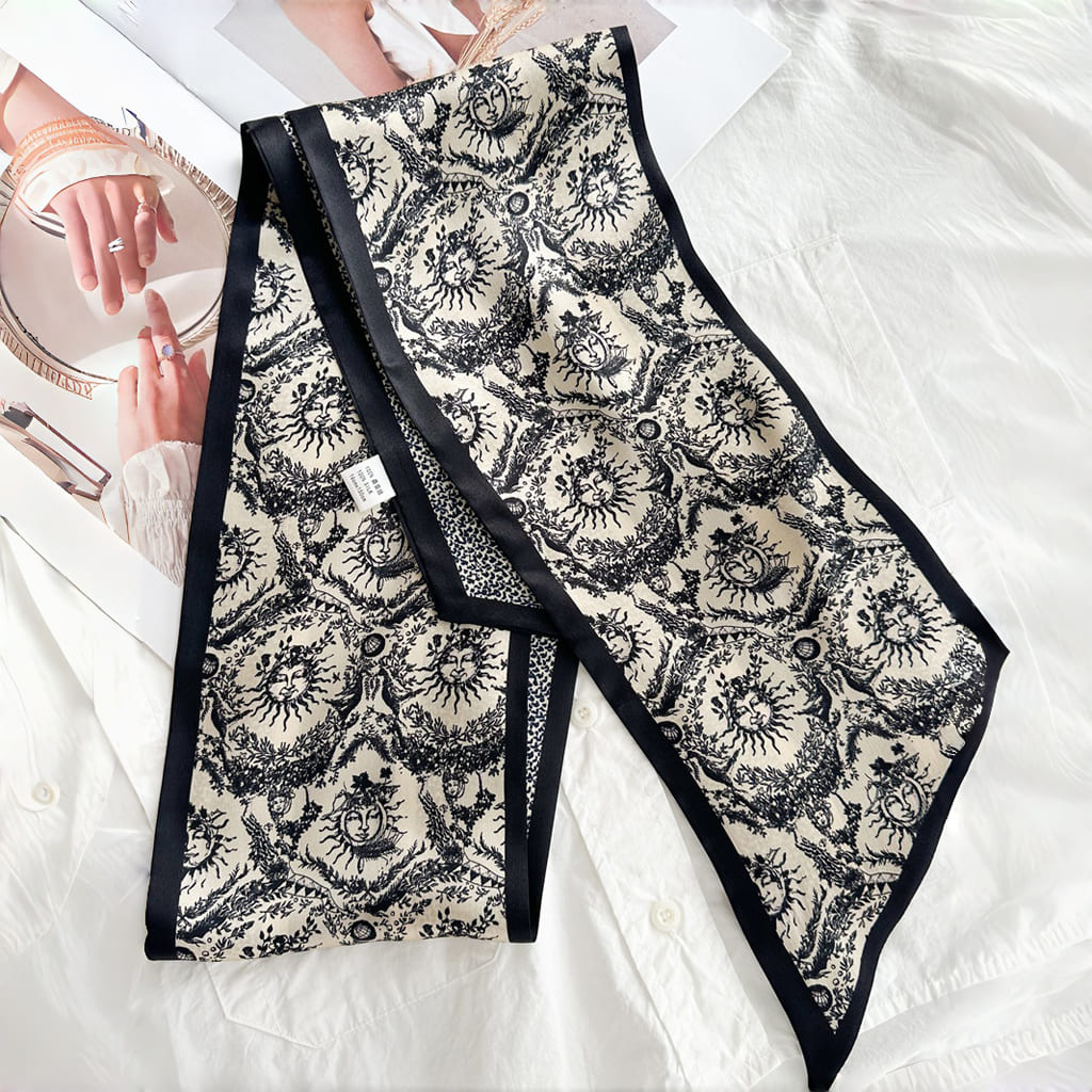 MaraSilk Pure Mulberry Silk Scarf - Ribbon Satin MS677