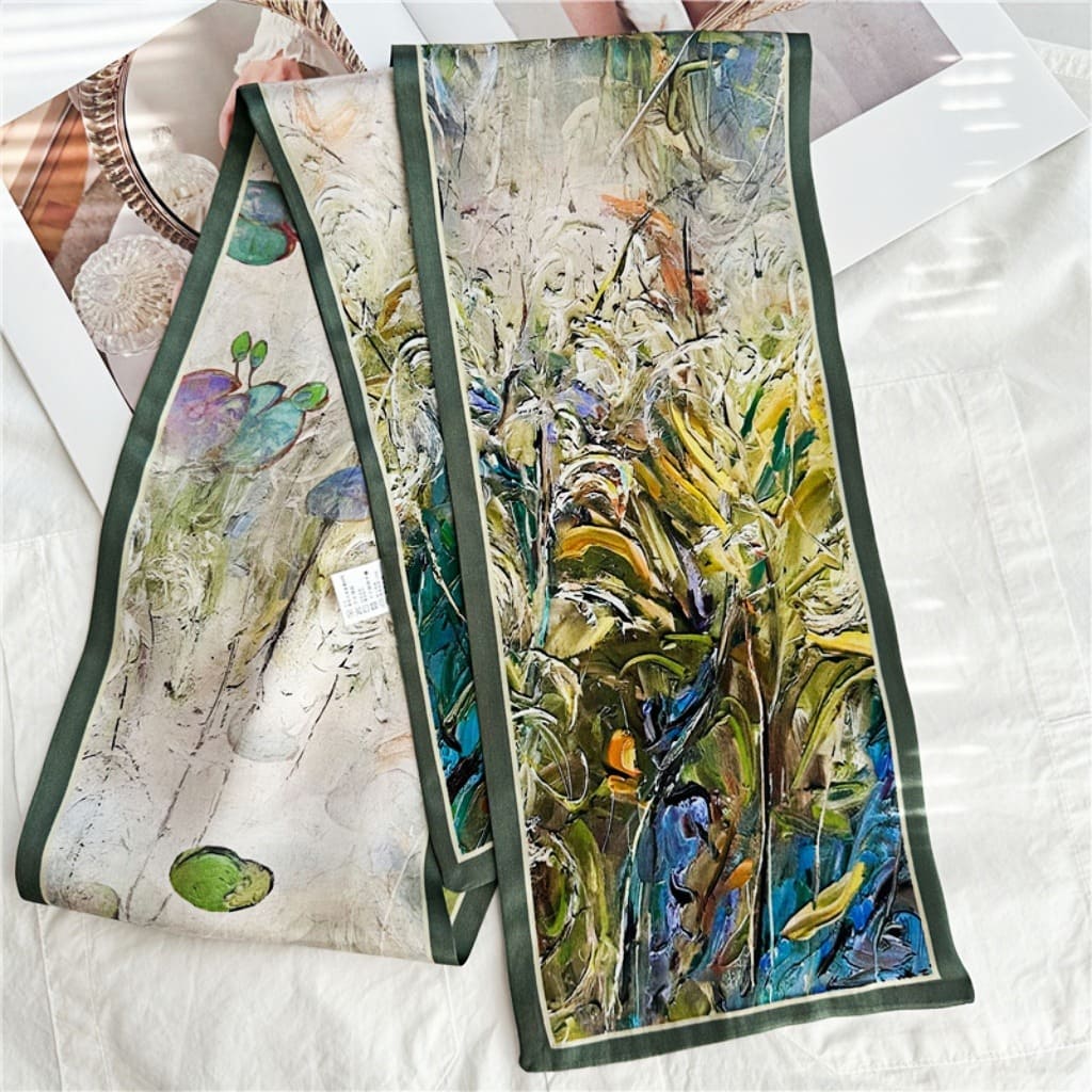 MaraSilk Pure Mulberry Silk Scarf - Ribbon Satin MS680