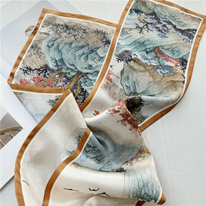 MaraSilk Pure Mulberry Silk Scarf - Ribbon Satin MS681