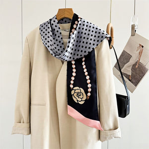 MaraSilk Pure Mulberry Silk Scarf - Ribbon Satin MS683