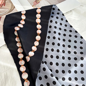 MaraSilk Pure Mulberry Silk Scarf - Ribbon Satin MS683