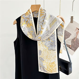 MaraSilk Pure Mulberry Silk Scarf - Ribbon Satin MS686