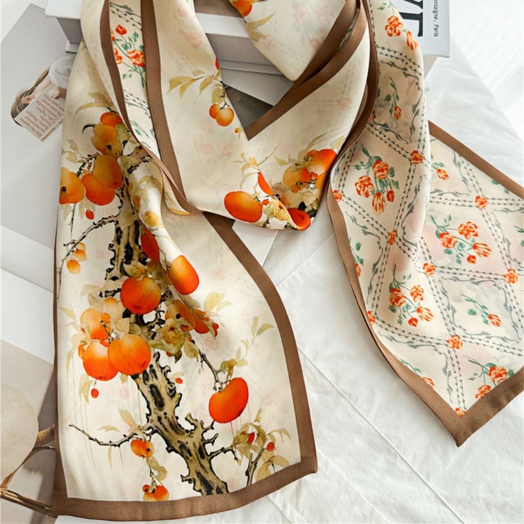 MaraSilk Pure Mulberry Silk Scarf - Ribbon Satin MS690