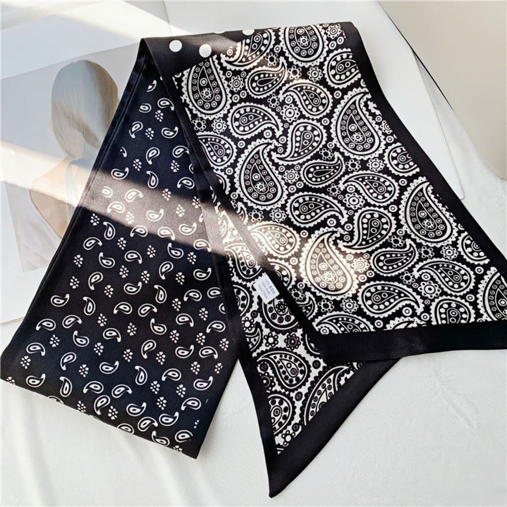 MaraSilk Pure Mulberry Silk Scarf - Ribbon Satin MS692