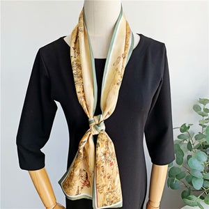 MaraSilk Pure Mulberry Silk Scarf - Ribbon Satin MS696