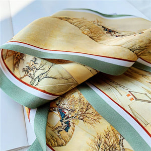 MaraSilk Pure Mulberry Silk Scarf - Ribbon Satin MS696