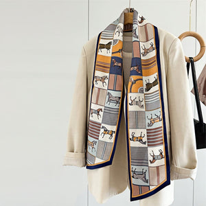 MaraSilk Pure Mulberry Silk Scarf - Ribbon Satin MS698